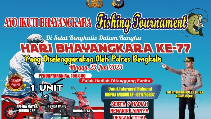 Total Hadiah Ratusan Juta, Polres Bengkalis Bakal Adakan Fishing Turnamen