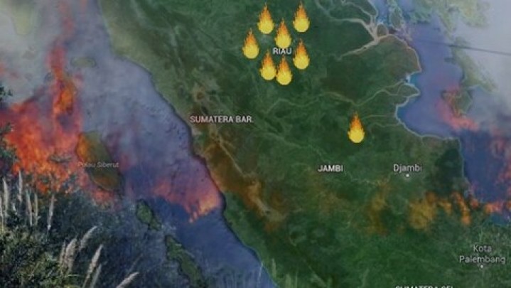 Masih Ditemukan Titik Panas di Wilayah Riau Masih Ditemukan Titik Panas di Wilayah Riau
