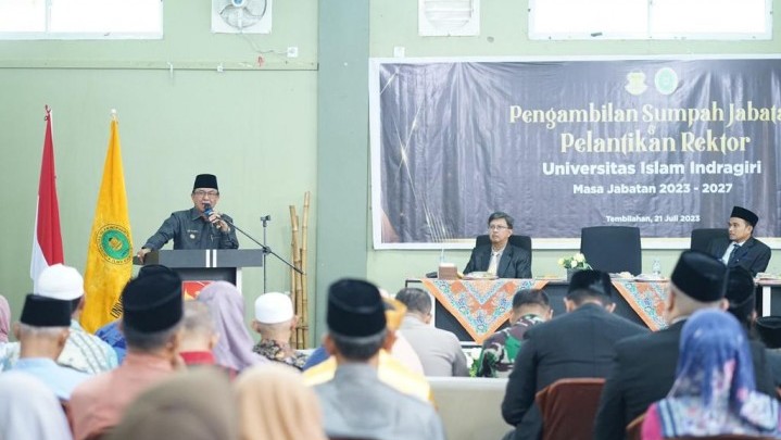 Dr. H. Najamuddin, Lc Kini Pimpin Universitas Islam Indragiri