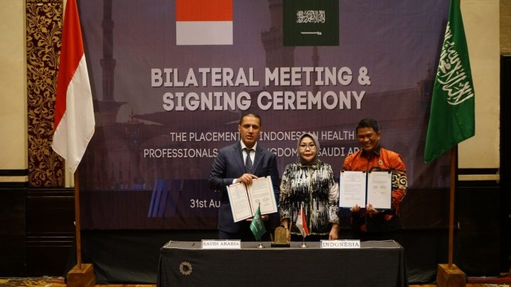 BP2MI Tandatangani Perjanjian Penempatan Tenaga Kesehatan Indonesia dengan Kerajaan Arab Saudi BP2MI Tandatangani Perjanjian Penempatan Tenaga Kesehatan Indonesia dengan Kerajaan Arab Saudi
