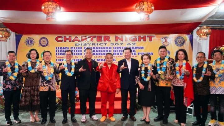 Lions Club Pekanbaru Prima Distrik 307 A2 Melantik Empat Klub Baru, Meningkatkan Pengabdian Masyarakat