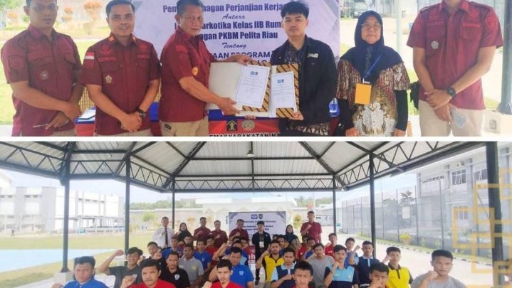 Lapas Narkotika Rumbai Resmikan MoU dengan PKBM Pelita Riau Lapas Narkotika Rumbai Resmikan MoU dengan PKBM Pelita Riau
