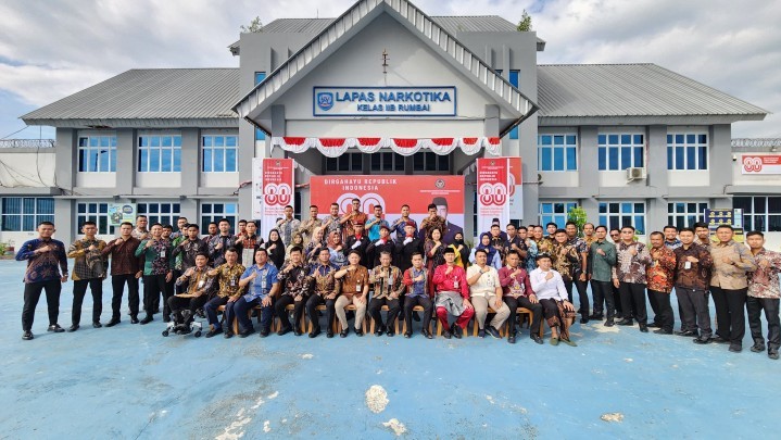 Lapas Narkotika Rumbai Gelar Upacara Peringatan HUT RI ke-80 tahun 2025 Lapas Narkotika Rumbai Gelar Upacara Peringatan HUT RI ke-80 tahun 2025