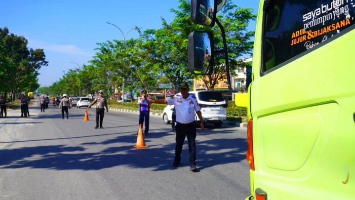Gelar Operasi Gabungan di SM Amin,  22 Kendaraan Terjaring