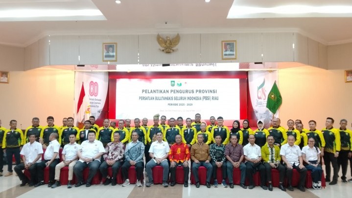 Pengurus PBSI Riau Dilantik, Pemprov Dukung Pelatwil Bulutangkis di Riau