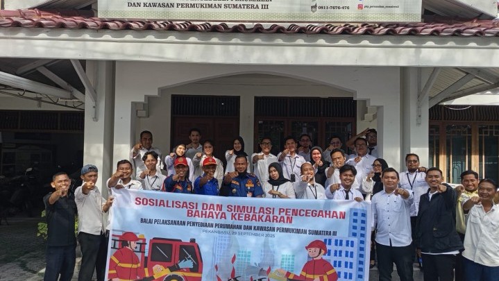 Kolaborasi Balai PK3KP Damkar Pekanbaru Edukasi Pencegahan Bahaya kebakaran