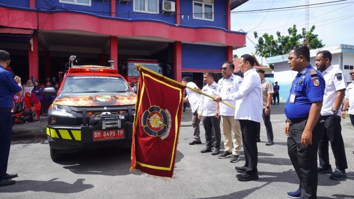 Wawako Markarius Launching Sosialisasi Mobile Nomor Pengaduan Damkar Pekanbaru