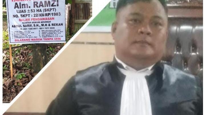 Tony Chaniago SH Kecam Keluarga Alm. Ramzi Pasang Plang di Tanah Sengketa: Tidak Menghormati  Proses Hukum