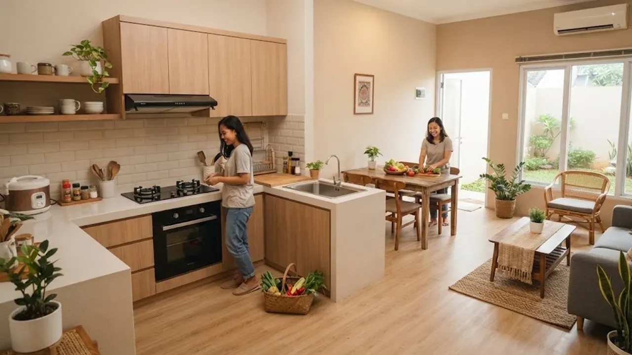 6 Cara Menata Dapur Open Space di Rumah KPR Baru dengan Prinsip Fengshui, Bikin Hunian Makin Nyaman