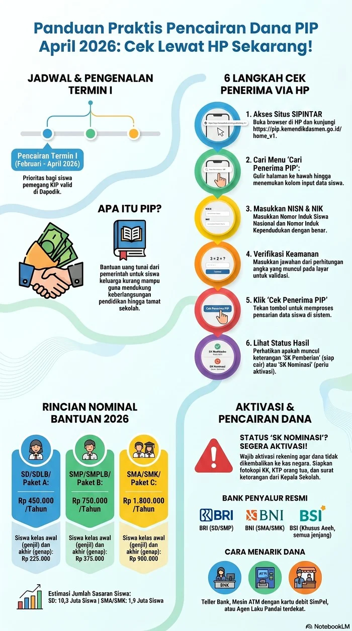 Cek PIP dan Bansos Akhir 2026: Jangan Sampai Kelewatan, Ini Jadwal, Nominal, dan Cara Cek Penerimanya!