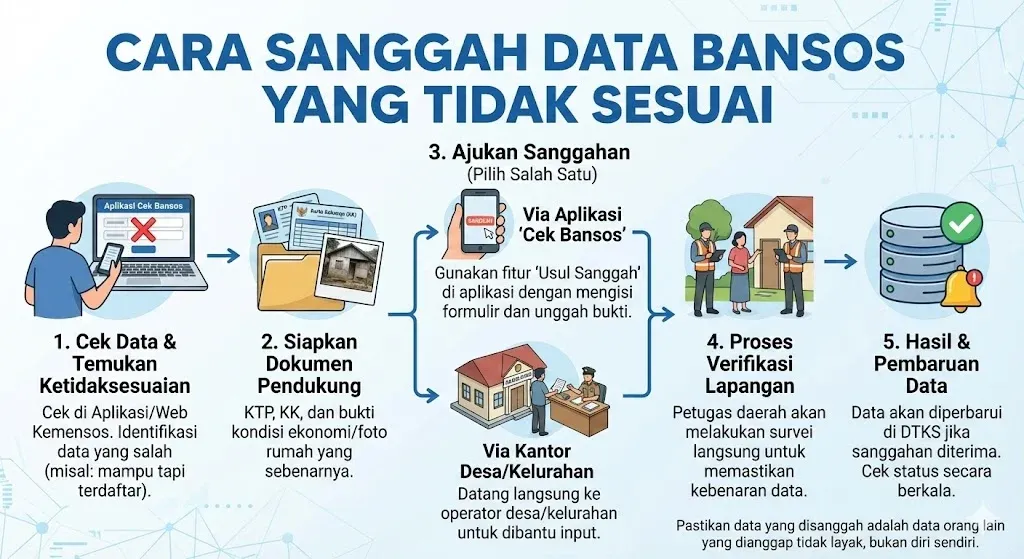 Desil Bansos Mendadak Berubah? Begini Cara Sanggah Cukup dari Rumah Agar Bantuan Tak Hilang
