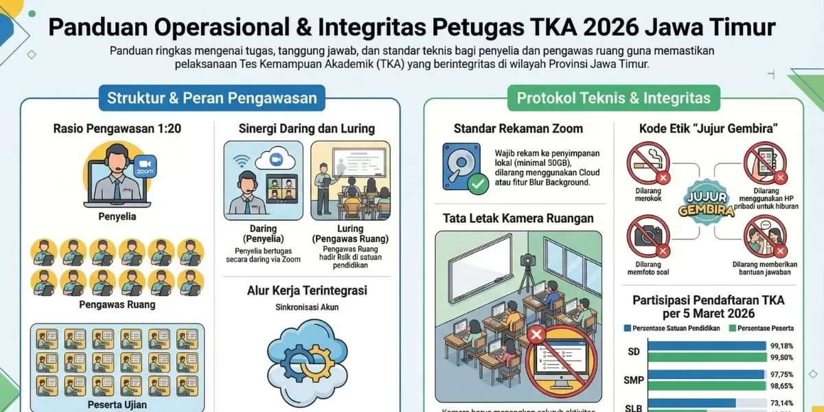 Di Balik Layar TKA 2026: Peran Krusial Pengawas TKA Jaga Integritas Ujian di Tengah Gangguan Server