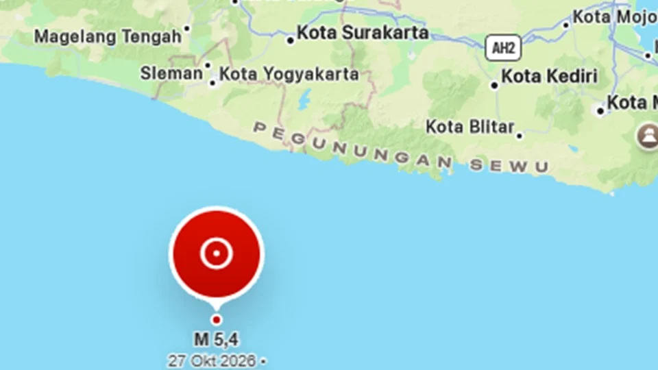 Gempa M 5,4 Guncang Gunungkidul Malam Ini, BMKG Pastikan Tak Berpotensi Tsunami