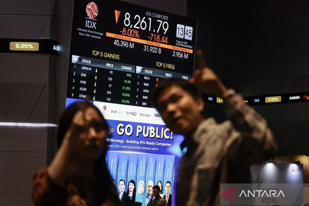 IHSG Anjlok Hari Ini 3,49%, Bursa Indonesia Jadi yang Terlemah di Asia
