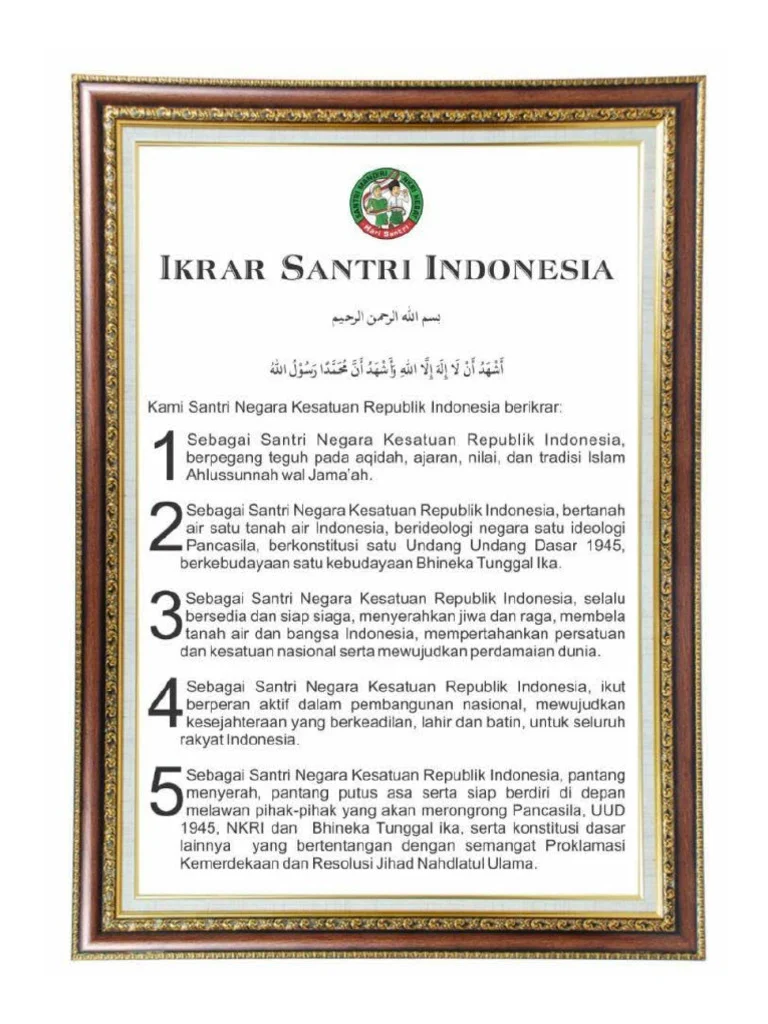 Ikrar Santri 2026: Janji Suci Santri Menguatkan Negeri Menuju Indonesia Emas