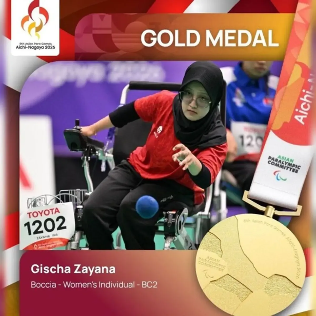 Indonesia Raih Delapan Emas di Asian Para Games 2026, Boccia Jadi Mesin Utama Prestasi Merah Putih