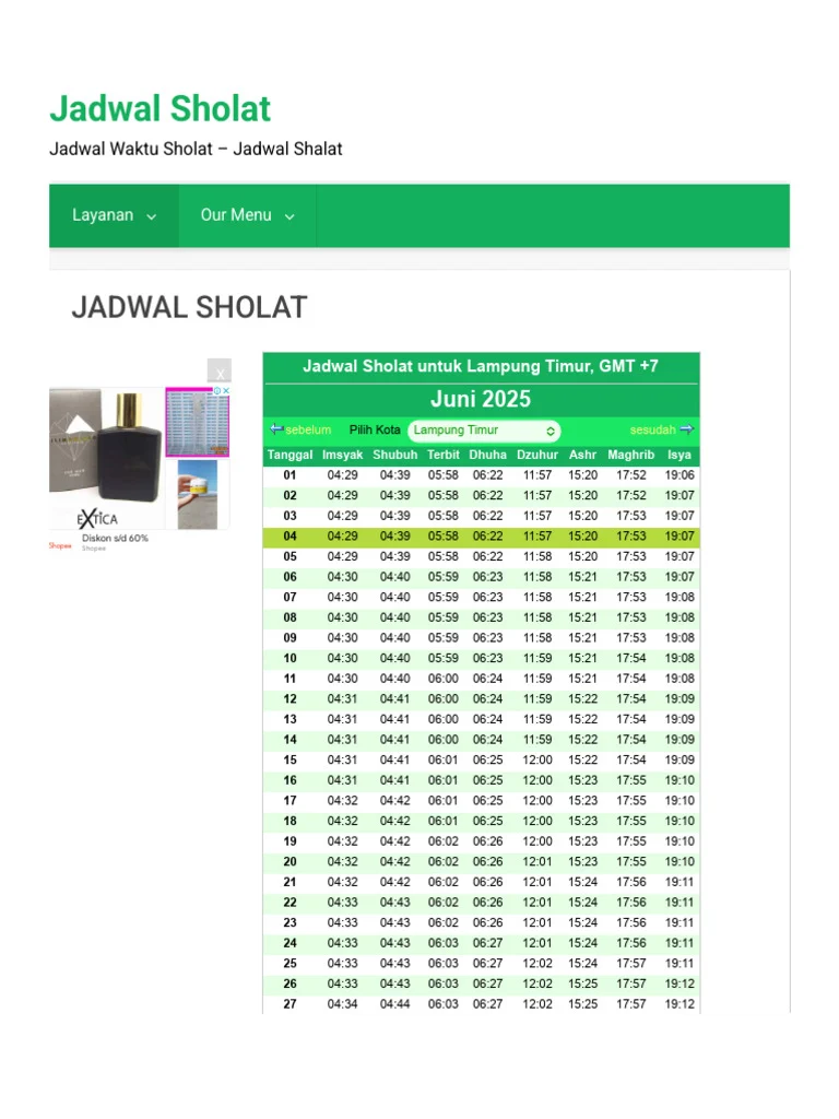 Jadwal Sholat Jakarta Hari Ini: Jangan Lewatkan Waktu Ibadah di Tengah Kesibukan Ibu Kota