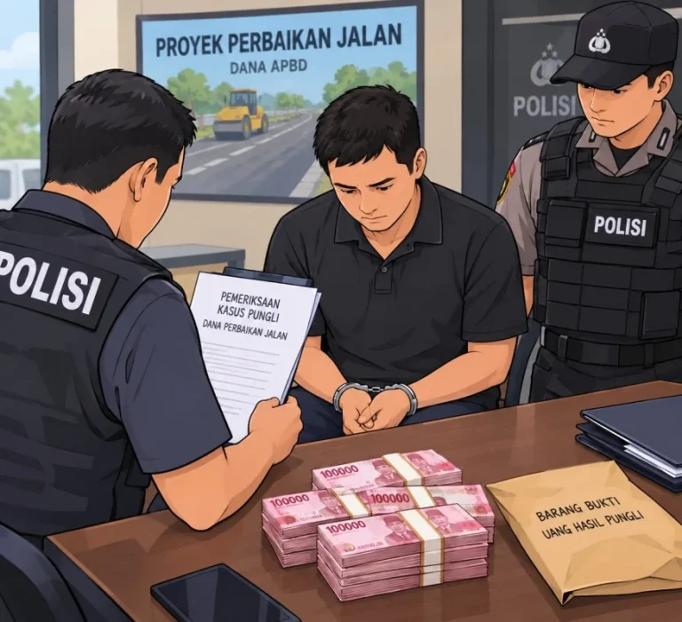 Kades Sontang Diperiksa Seharian oleh Polda Riau, Status Masih Saksi dalam Dugaan Pungli Rp1,2 Miliar