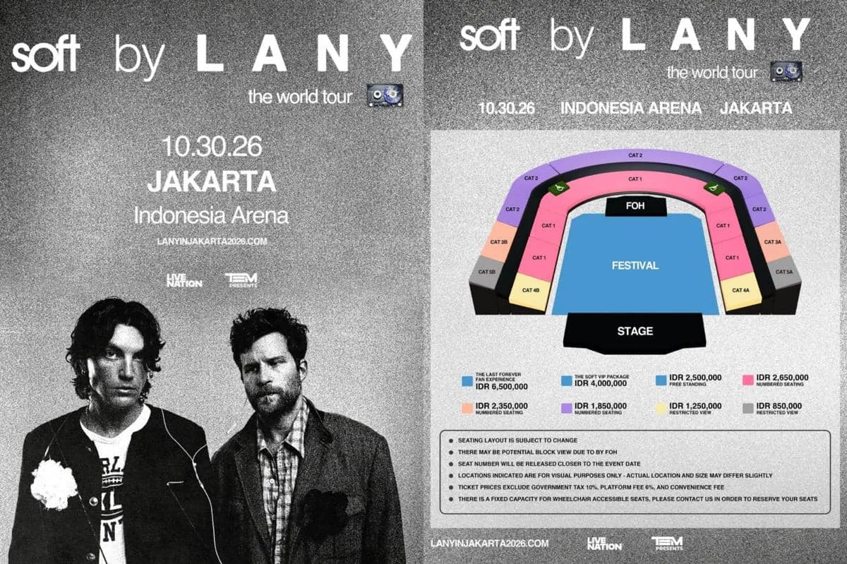 LANY Jakarta 2026: Dua Malam Penuh Kejutan di Indonesia Arena, Maisy Kay Curi Perhatian
