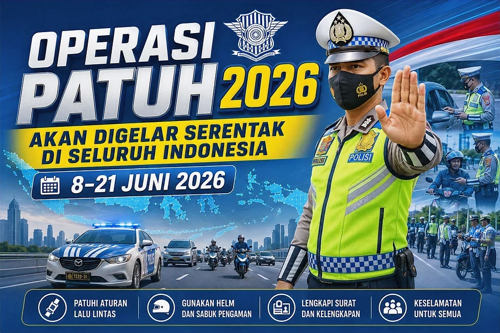 Operasi Patuh 2026 Resmi Dimulai Hari Ini, Main Ponsel hingga Lawan Arus Jadi Buruan Polisi