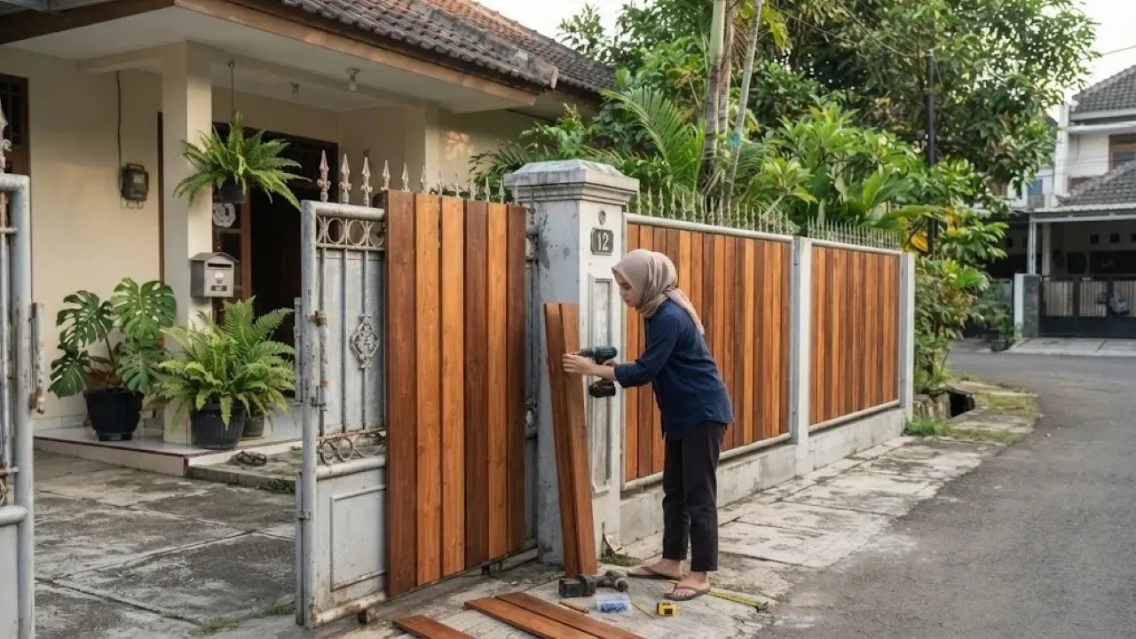 Pagar Lama Bisa Tampil Modern Tanpa Ganti Baru, Ini Rahasianya