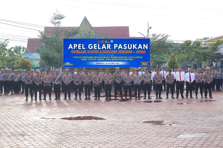 Polres Bengkalis Gelar Operasi Patuh Lancang Kuning 2026, Tekan Angka Kecelakaan dan Pelanggaran Lalu Lintas