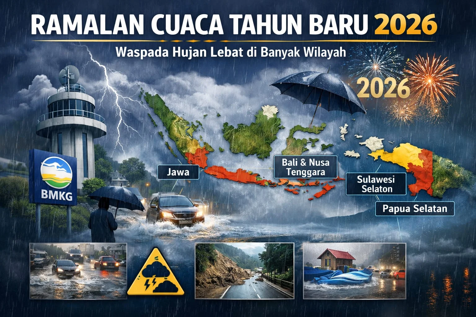 Ramalan Cuaca 27 Oktober 2026: Surabaya Gerimis, Solo Hujan Lebat, Waspada Petir di Jabodetabek