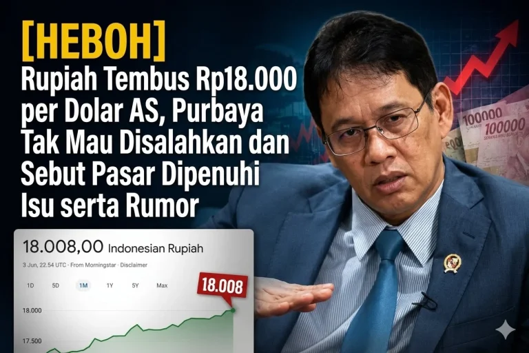 Rupiah Tembus 18.135 per Dolar AS: Sinyal Bahaya di Balik Amblesnya Mata Uang Garuda