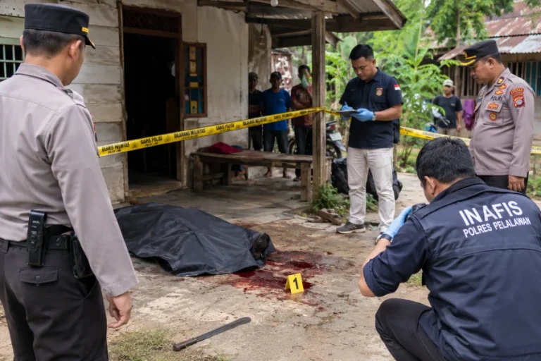 Tragedi Tanah Warisan: Kakak Tewas Dibacok Adik di Pelalawan, Polisi Dalami Motif