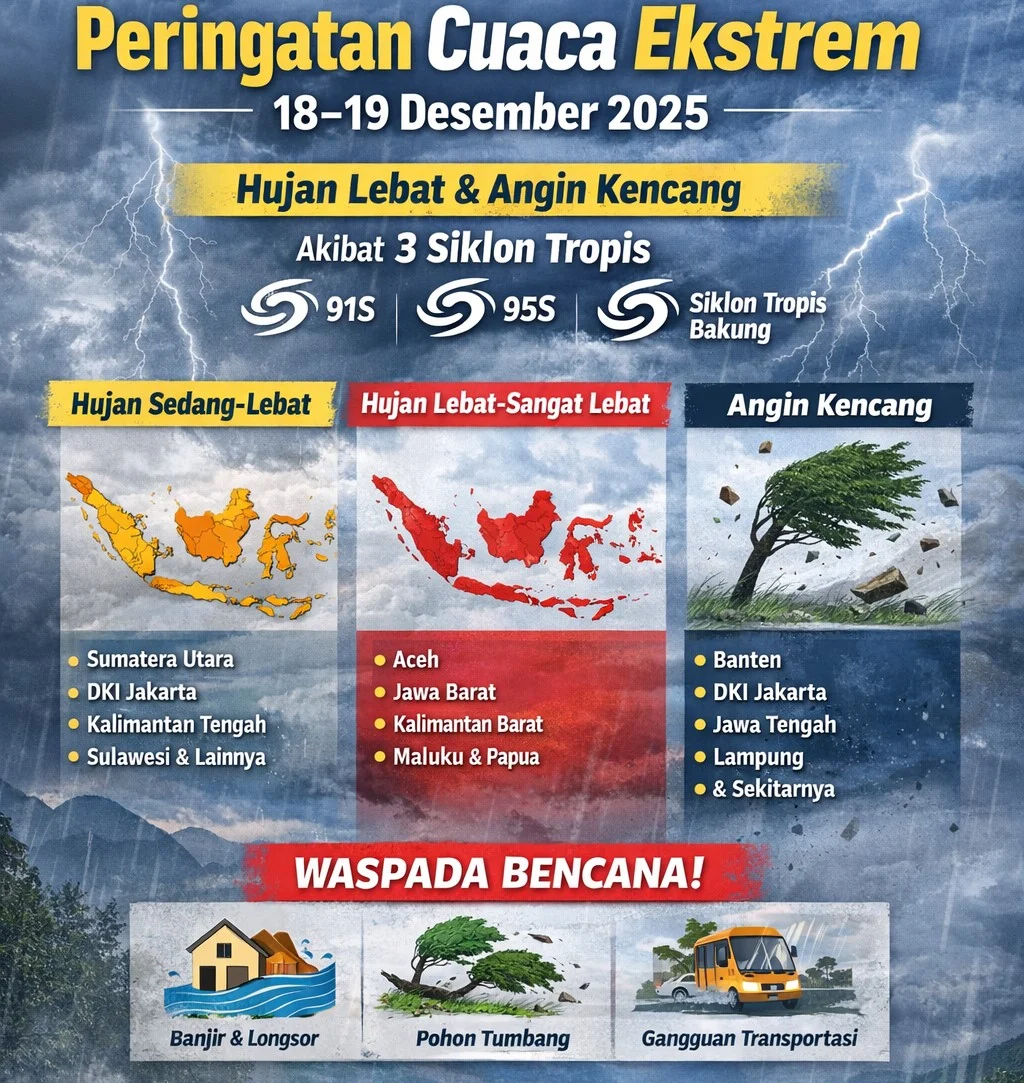 Waspada! Peringatan Cuaca Ekstrem Mengguncang Tiga Benua, dari Kabut Tebal hingga Badai Dahsyat